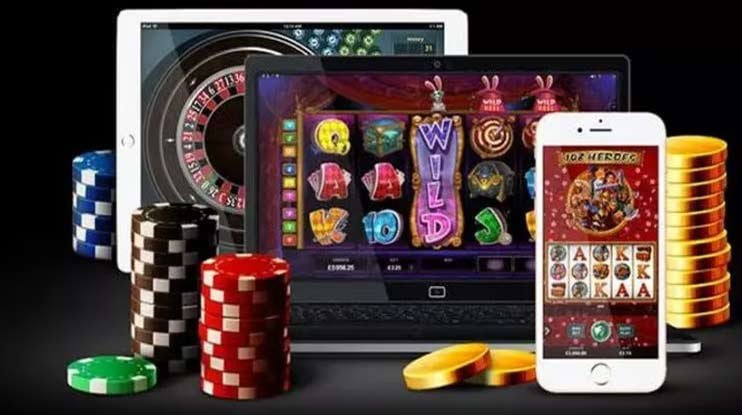Tampilan antarmuka permainan slot di platform sudut toto dengan tombol putar dan tabel pembayaran